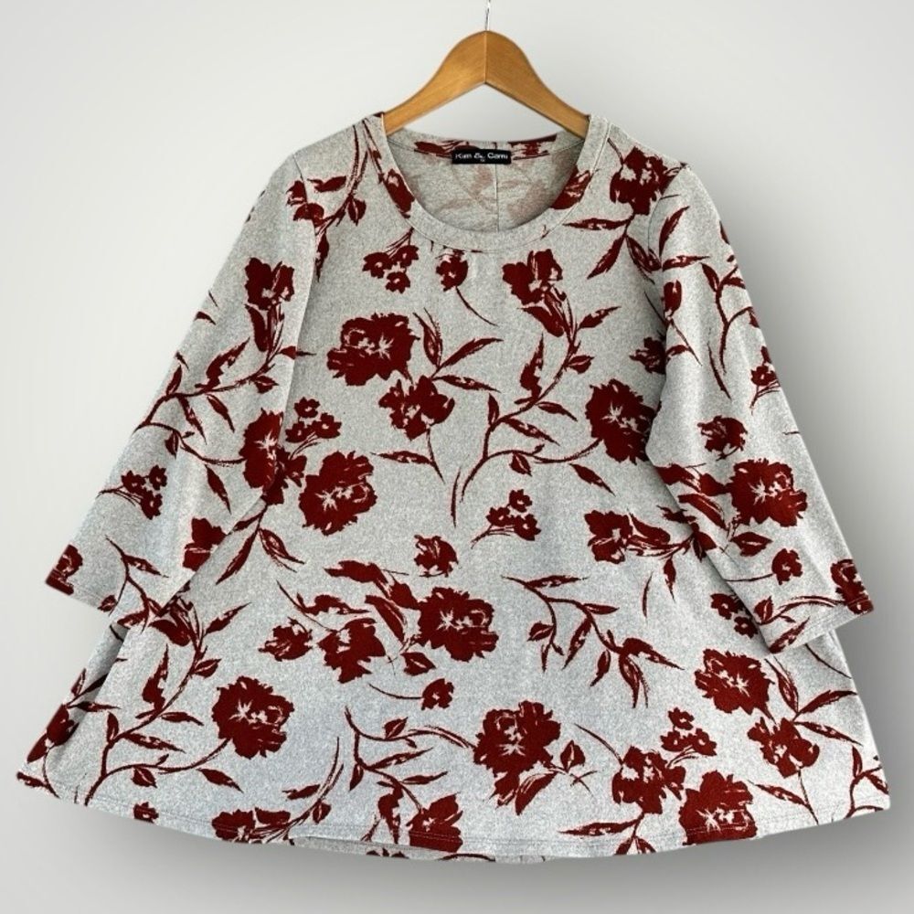 🎉5 for $45🎉 Kim & Cami top blouse shirt size 1X